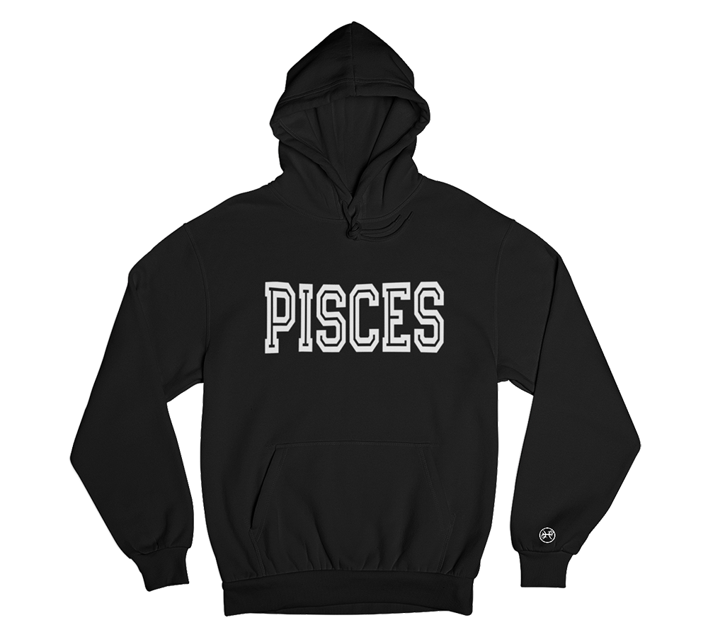 Pisces Hoodie with Tribal Logo Tshirt