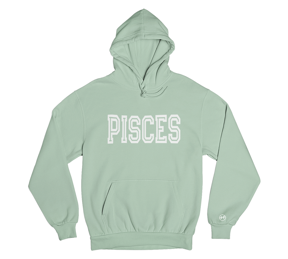 Pisces Hoodie with Tribal Logo Tshirt