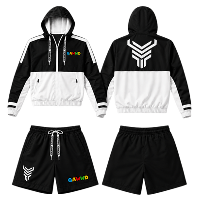 GAWWD Velocity Luxe Windbreaker Shortset