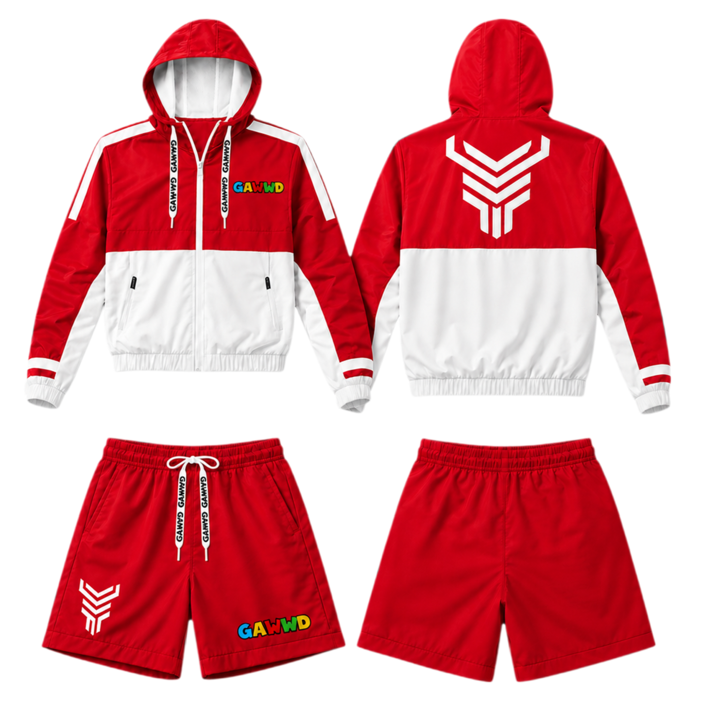 GAWWD Velocity Luxe Windbreaker Shortset