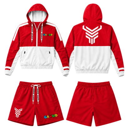 GAWWD Velocity Luxe Windbreaker Shortset